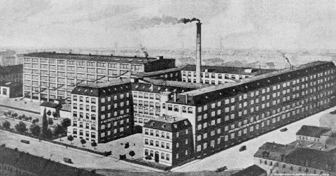 Steinway & Sons Fabrik in der Schanzenstraßen in Hamburg 1915