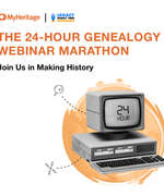 Ankündigung „The 24-Hour Genealogy Webinar Marathon“