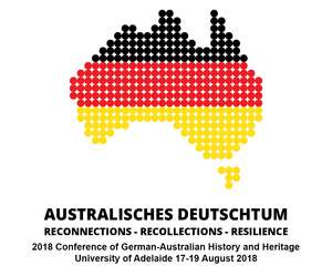 Konferenz-Logo Australisches Deutschtum „Conference of German-Australian History and Heritage 2018: Australisches Deutschtum“ in Adelaide