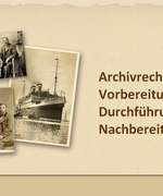 Titelseite der Präsentation von Andrea Bentschneider für die Genealogica 2023 zu "Archivrecherche – Vorbereitung, Durchführung, Nachbereitung"