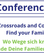 Logo der IGGP Conference 2023 mit dem weiteren Wortlaut: Crossroads and Connections: Find your Family Story – Wo Wege sich kreuzen: Finde Deine Familiengeschichte