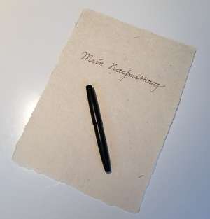 Mein Nachmittag Sütterlin Handgeschriebener Schriftzug Mein Nachmittag in Sütterlin